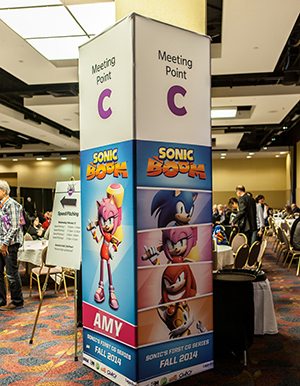 a meeting point at the conference